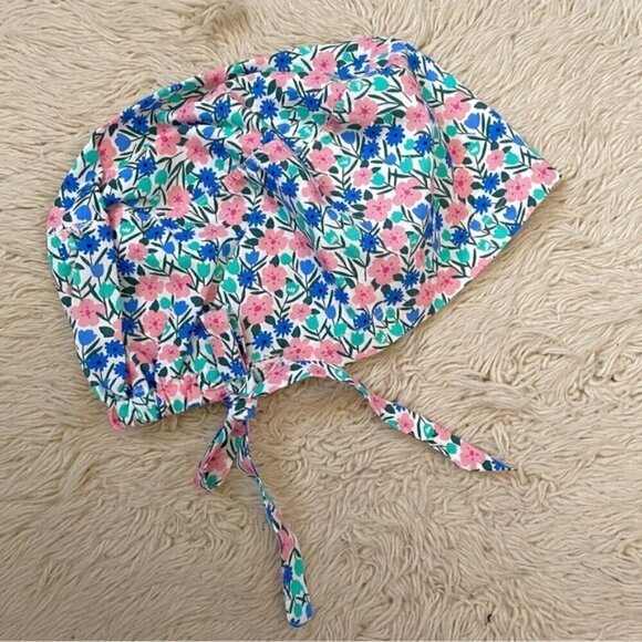 Handmade Boho Floral Hair Bonnet - One Size 🌸 - Picture 4 of 5